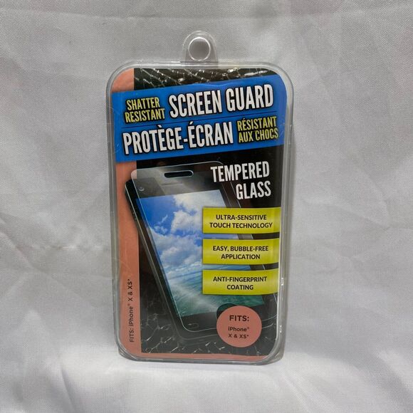 iPhone X and XS Shatter Resistant Tempered Glass Screen Protector - Picture 2 of 6